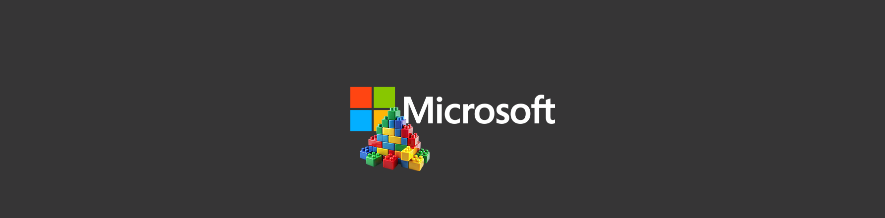 Microsoft logo with colourful building blocks representing Microsoft Build 2026 announcements