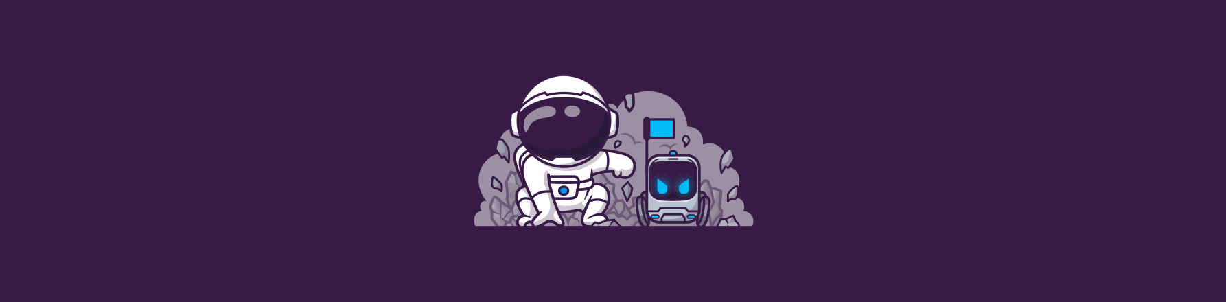 astronaut and robot on alien planet illustrating the state of AI in 2026